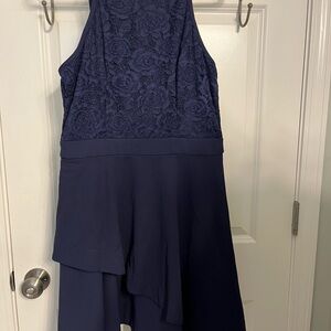 Kohl's Navy Lace Overlay Dress